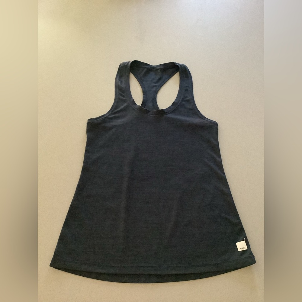 Vuori Lux Performance Racerback Tank Top Navy Small